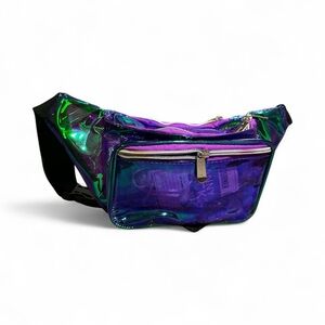 Sojourner Holographic Transparent Purple Waist Bag NWT